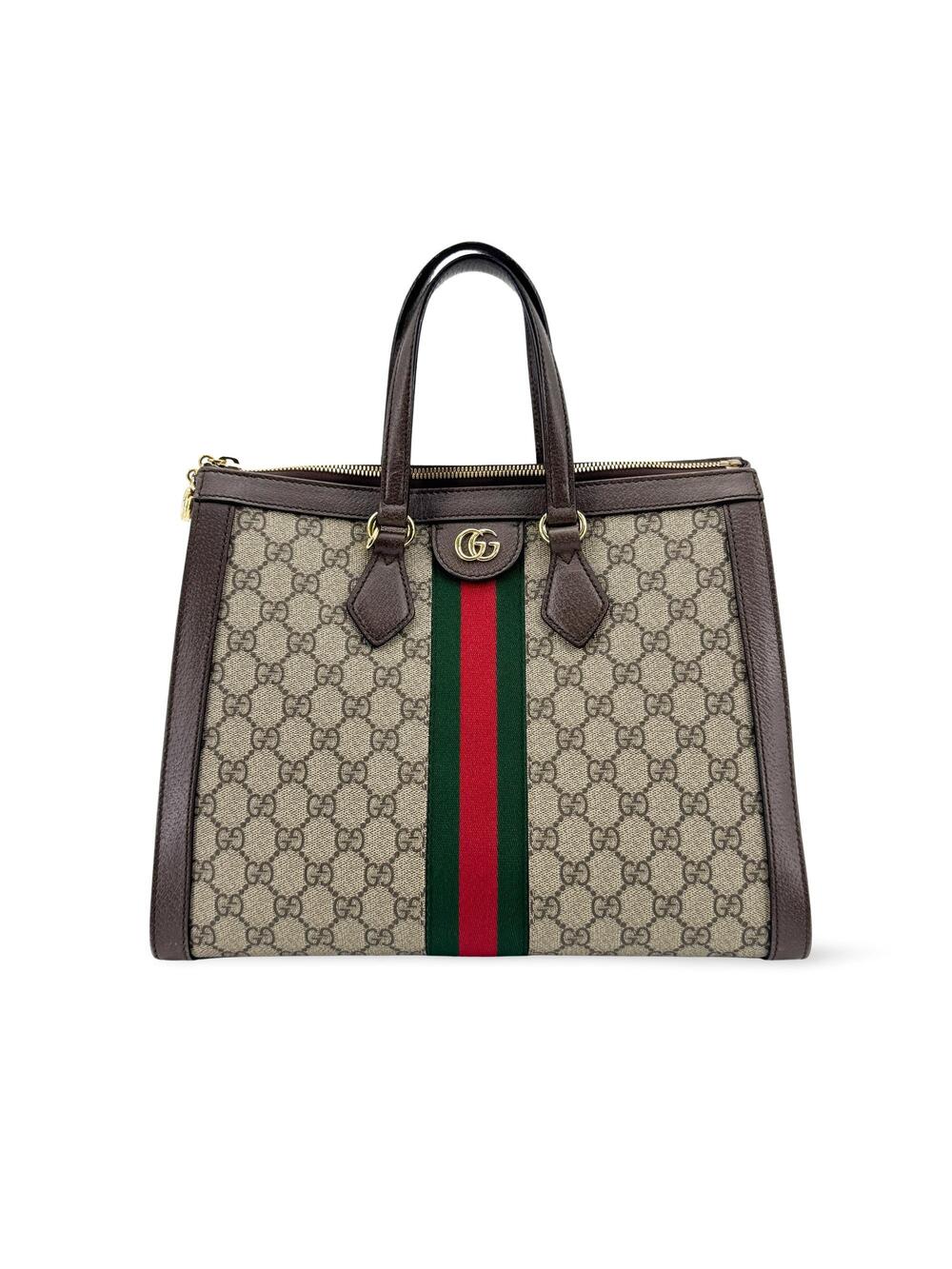 Gucci Ophidia Gg Medium Tote Bag Brown #360087G63B
